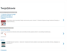 Tablet Screenshot of naszezdrowie.blogspot.com