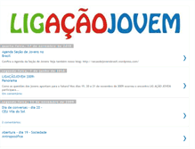 Tablet Screenshot of ligacaojovem.blogspot.com