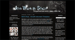 Desktop Screenshot of joewatchshop.blogspot.com