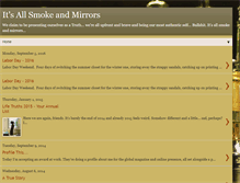 Tablet Screenshot of itssmokeandmirrors.blogspot.com