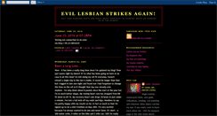 Desktop Screenshot of evillesbian.blogspot.com