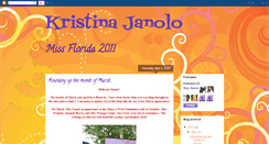 Desktop Screenshot of missflorida2011.blogspot.com