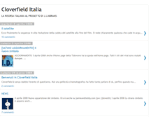 Tablet Screenshot of cloverfield-italia.blogspot.com