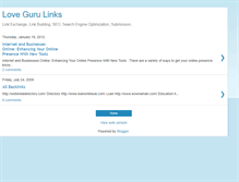 Tablet Screenshot of lovegurulinks.blogspot.com