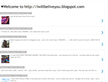 Tablet Screenshot of iwillbeliveyou.blogspot.com