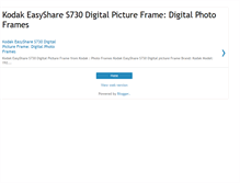 Tablet Screenshot of kodak-s730-frame.blogspot.com