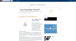 Desktop Screenshot of akon-fan-blog.blogspot.com