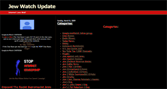 Desktop Screenshot of jewwatchupdate.blogspot.com