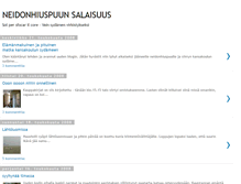 Tablet Screenshot of neidonhiuspuu.blogspot.com