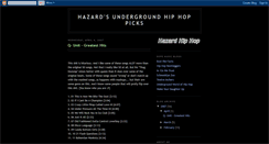 Desktop Screenshot of hazardhiphop.blogspot.com