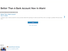 Tablet Screenshot of better-than-a-bank-account-now-mia.blogspot.com