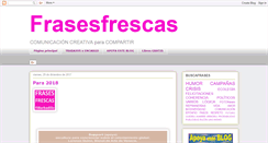 Desktop Screenshot of frasesfrescas.blogspot.com