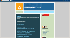 Desktop Screenshot of mehmetefesozeri.blogspot.com