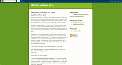 Desktop Screenshot of playboy-college-girls.blogspot.com