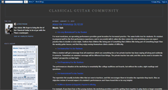 Desktop Screenshot of classical-guitar-community.blogspot.com