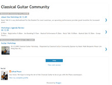 Tablet Screenshot of classical-guitar-community.blogspot.com