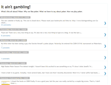 Tablet Screenshot of pokerblog.blogspot.com