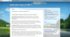 Desktop Screenshot of cmsbulletin.blogspot.com