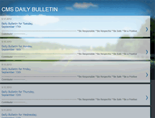 Tablet Screenshot of cmsbulletin.blogspot.com