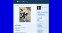 Desktop Screenshot of dinosaurtraining.blogspot.com