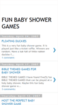 Mobile Screenshot of funbabyshowergames.blogspot.com