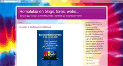 Desktop Screenshot of homofobiaeninternet.blogspot.com