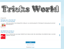 Tablet Screenshot of newtricksworld.blogspot.com