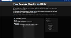 Desktop Screenshot of finalfantasyxiautobots.blogspot.com