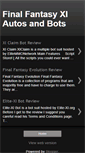Mobile Screenshot of finalfantasyxiautobots.blogspot.com