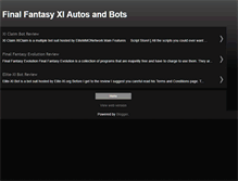 Tablet Screenshot of finalfantasyxiautobots.blogspot.com