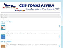 Tablet Screenshot of colegiopublicotomasalvira.blogspot.com