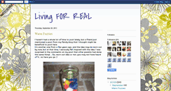 Desktop Screenshot of living-4-real.blogspot.com