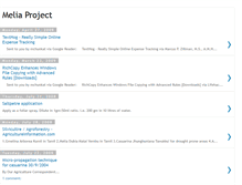 Tablet Screenshot of meliaproject.blogspot.com