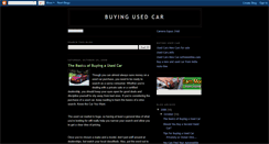 Desktop Screenshot of buying-usedcar.blogspot.com