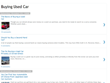 Tablet Screenshot of buying-usedcar.blogspot.com