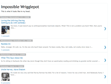 Tablet Screenshot of impossiblewrigglepot.blogspot.com