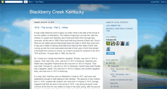 Desktop Screenshot of blackberrycreekky.blogspot.com