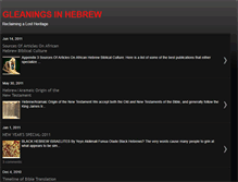 Tablet Screenshot of gleaningsinhebrew.blogspot.com
