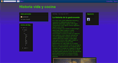 Desktop Screenshot of historiavidaycocina.blogspot.com