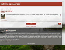Tablet Screenshot of liberonslamonnaie.blogspot.com