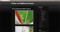 Desktop Screenshot of mallorcafauna.blogspot.com
