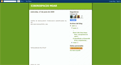 Desktop Screenshot of ciberespaciomoar.blogspot.com