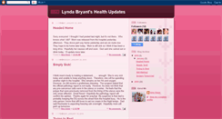 Desktop Screenshot of lyndabryanthealthupdates.blogspot.com