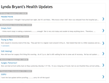 Tablet Screenshot of lyndabryanthealthupdates.blogspot.com