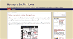 Desktop Screenshot of businessenglishideas.blogspot.com