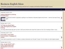 Tablet Screenshot of businessenglishideas.blogspot.com