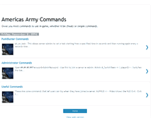 Tablet Screenshot of americasarmycommands.blogspot.com