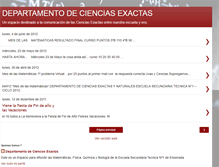 Tablet Screenshot of departamentodecienciasexactas.blogspot.com