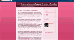 Desktop Screenshot of havanesecare.blogspot.com