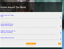Tablet Screenshot of evolvearoundtheworldtravel.blogspot.com